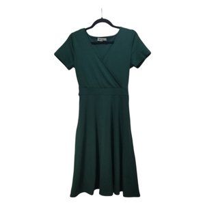Manydress Green Flowy Tie Dress